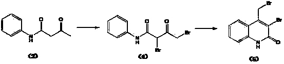 Preparation method of 4-bromomethylquinoline-2(H)-ketone
