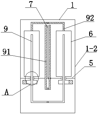 Double-row double-spraying cleaning device for high-temperature-resistant filter bag