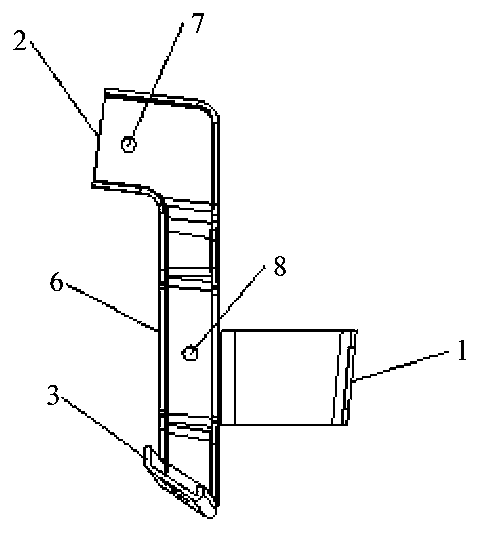 Combined supporting frame
