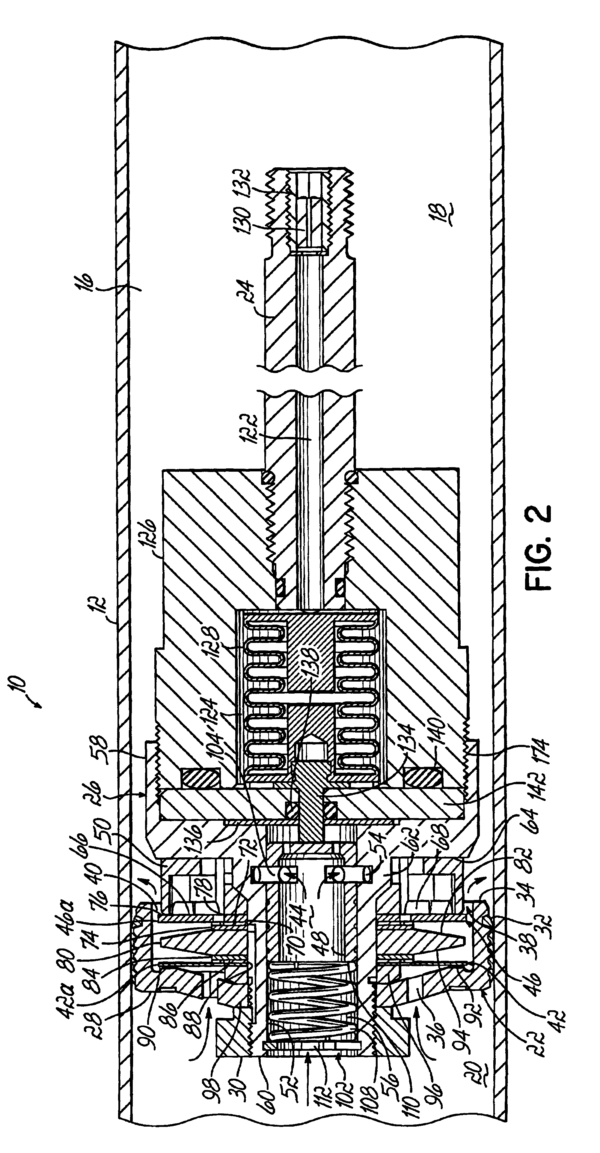 Piston and rod assembly for air-actuated variable damping