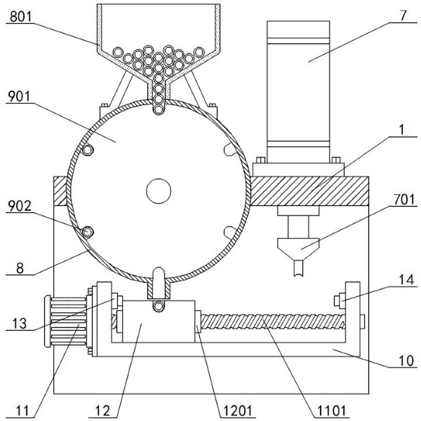 An electronic wire harness processing end device based on electrical automation control