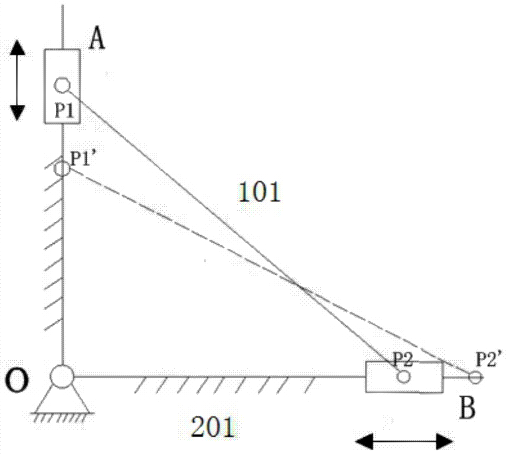 An aviation bomb clamping device based on the principle of double-slider mechanism