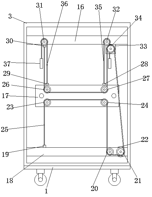 Optical-electro-mechanical integrated clothes hanging device