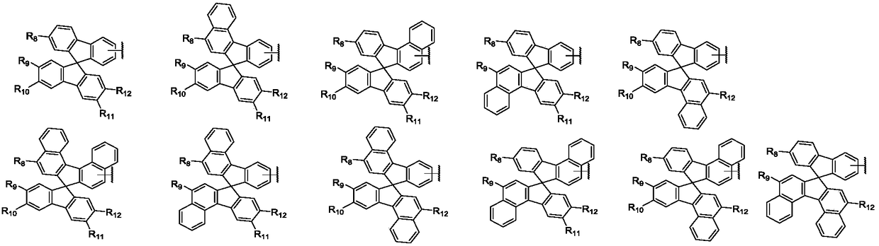 Aromatic amine compound containing 9,9'-spirobifluorene and dibenzothiophene and organic electroluminescent device thereof