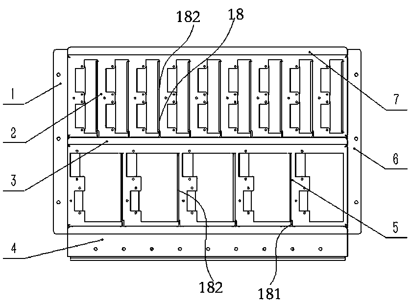 Power supply insertion frame, modular power supply using the insertion frame, and electrical cabinet