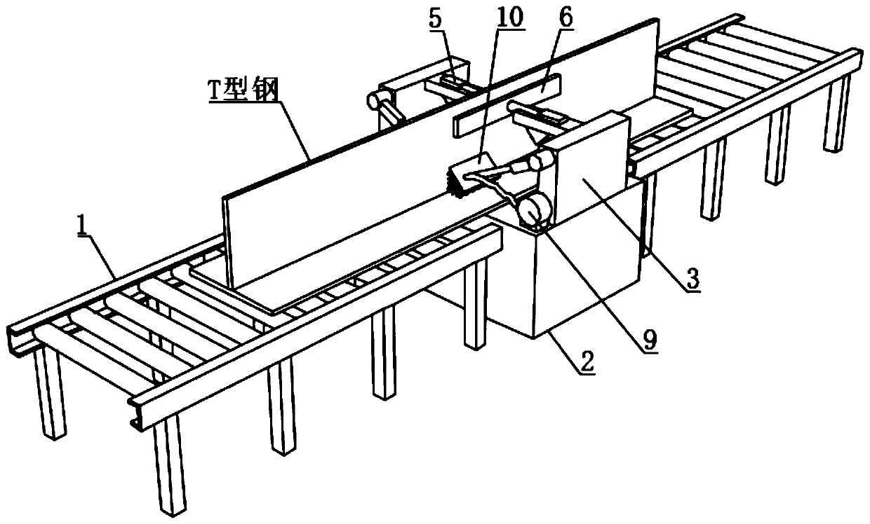 Full-automatic one-step forming system for assembly-type building steel beam