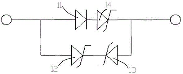 Piranhas LED with zener diode