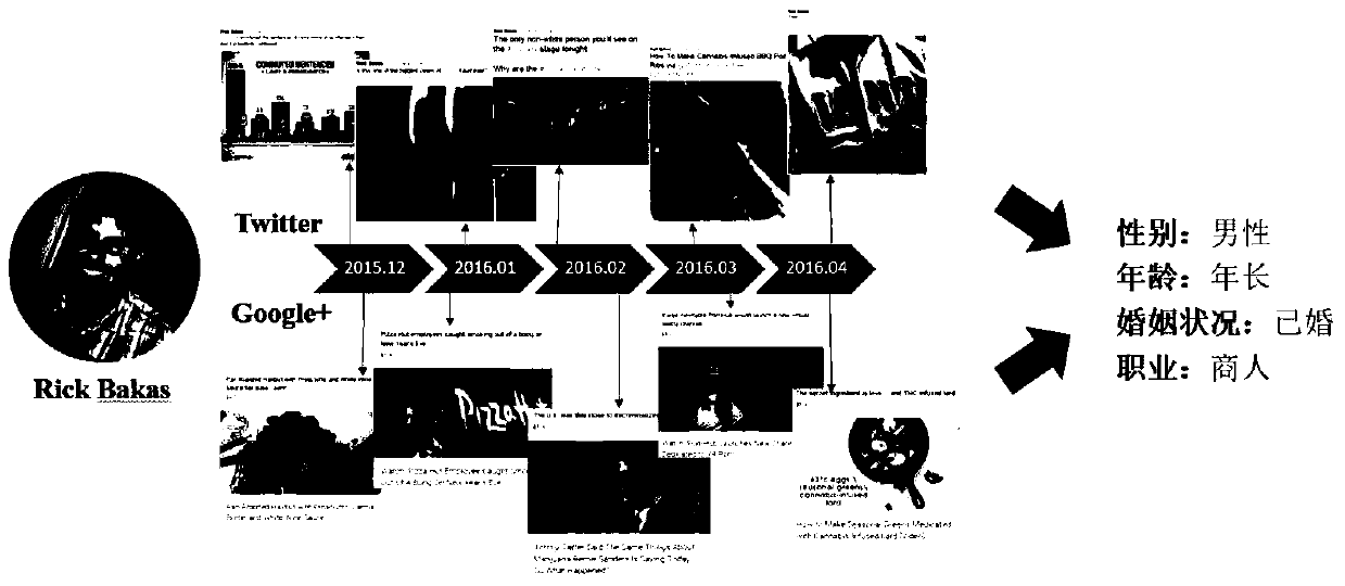 Demographic attribute inference method based on cross-platform user social multimedia behavior