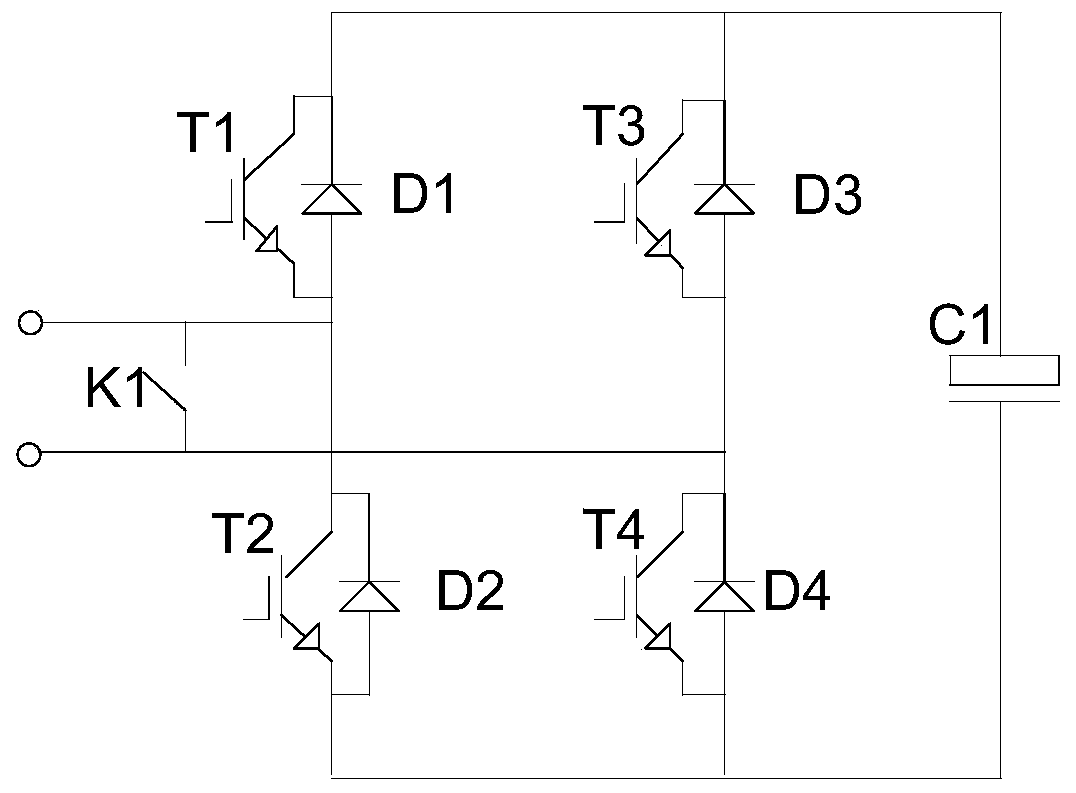 Three-port energy control device based on MMC structure