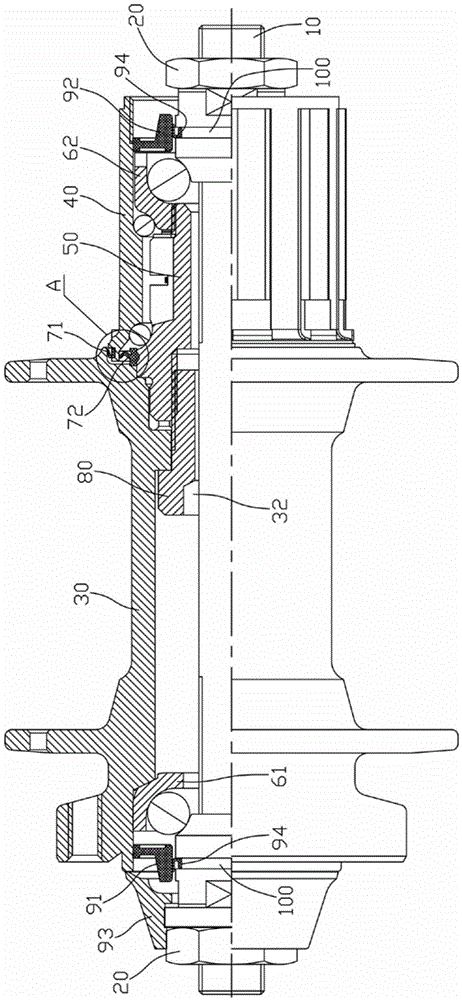 A bicycle hub sealing structure