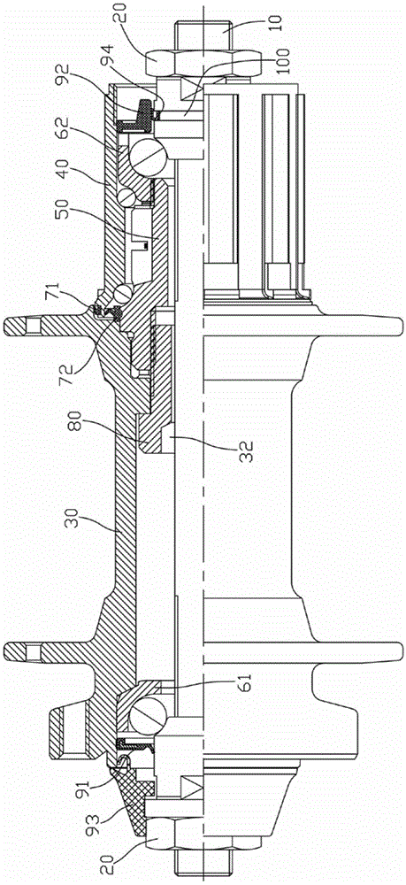 A bicycle hub sealing structure