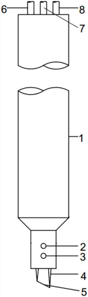 Combined dynamic probe measuring turbine machine inlet distortion flow field