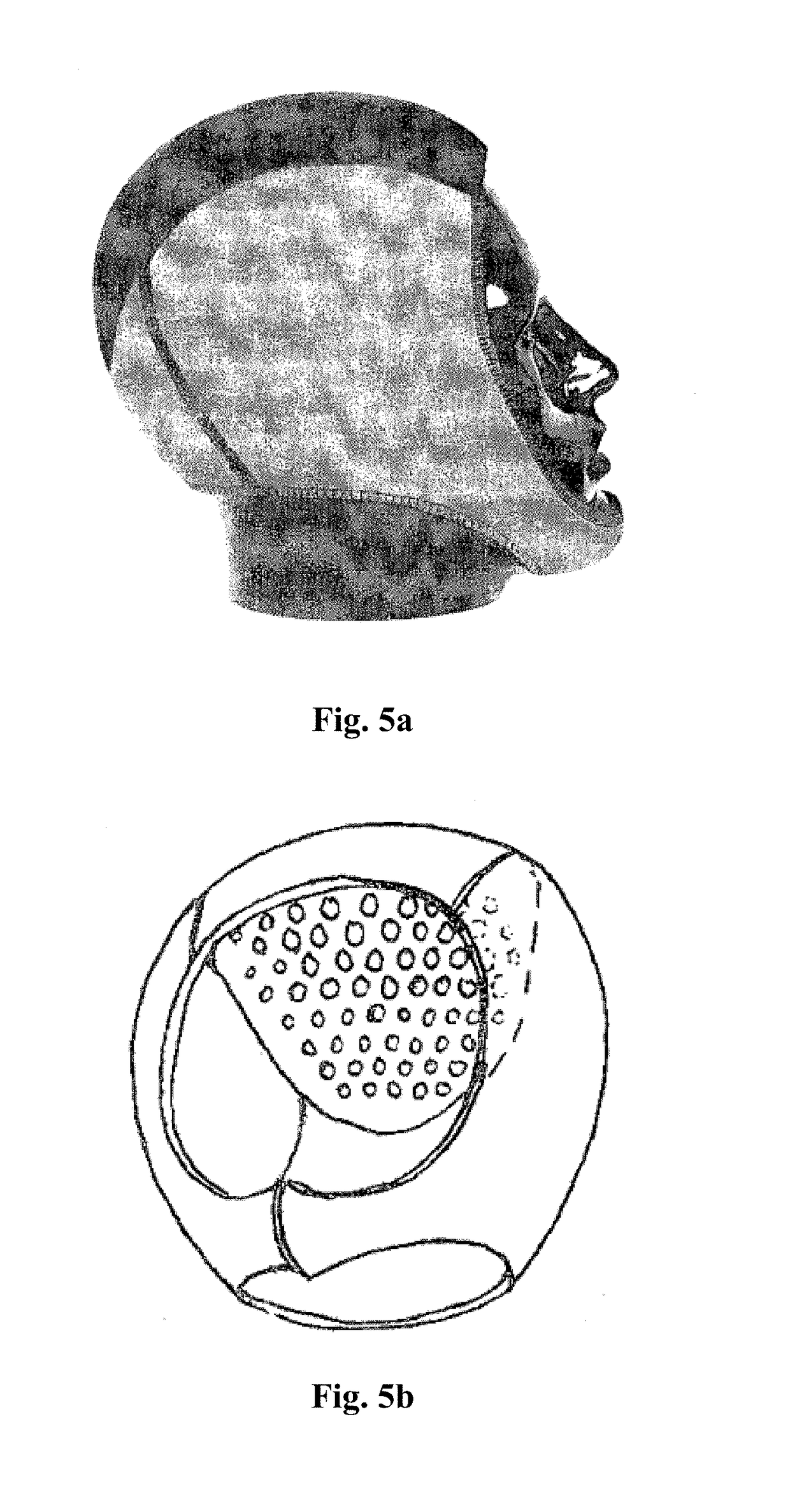 Method and device for acting on the skin of a living being and method for combatting skin changes (variants)