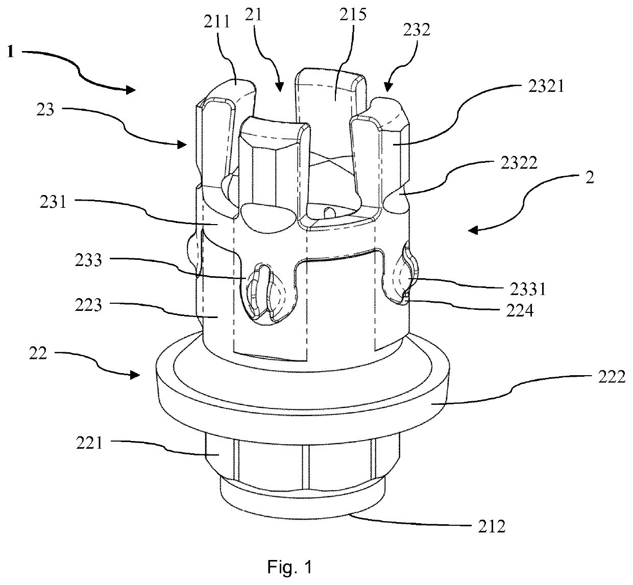 System for connecting a dental restoration to a dental implant