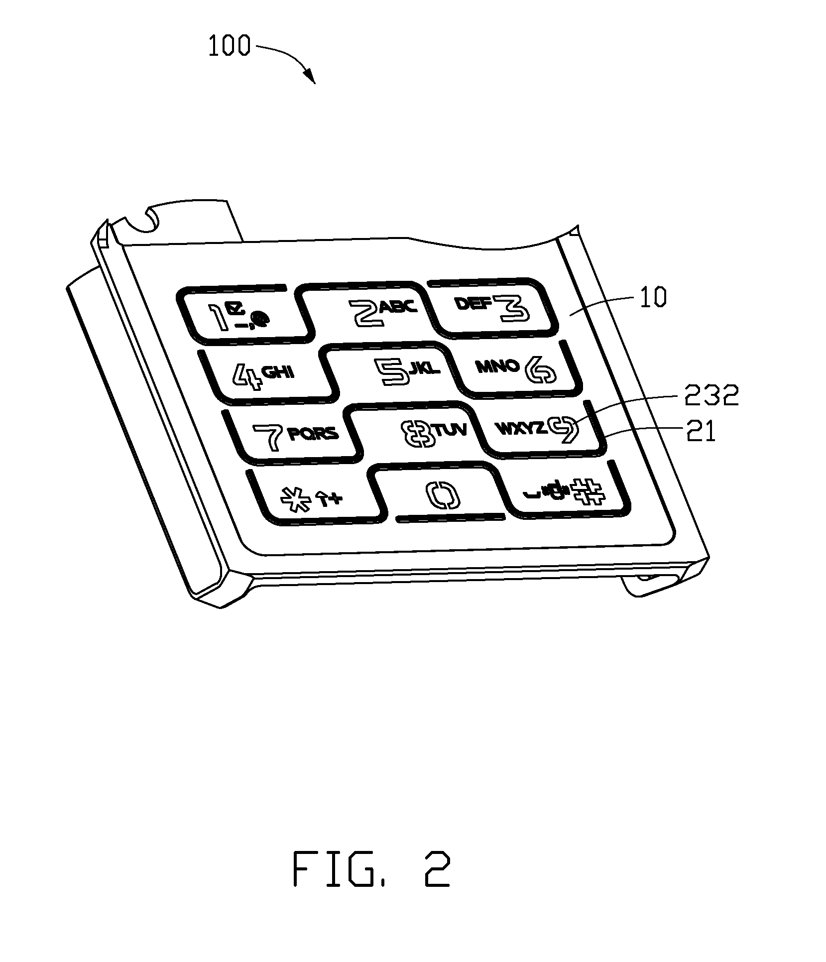 Keypad assembly and mathod for making the same