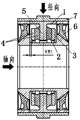 Laminated spring for adjusting axial nonlinear stiffness of traction ball hinge and adjustment method