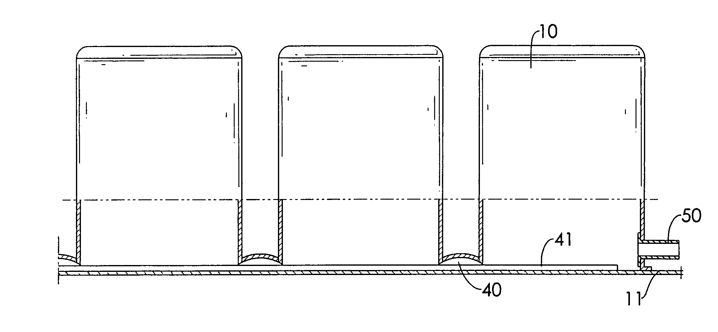 Air bed having independent air chambers