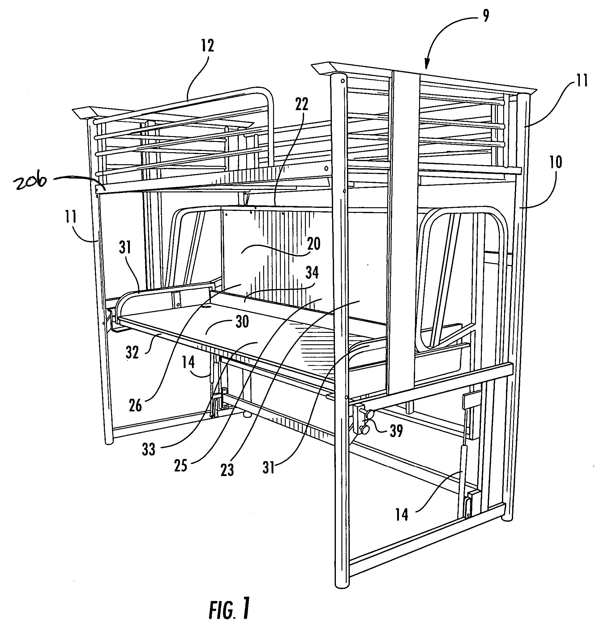 Convertible furniture construction