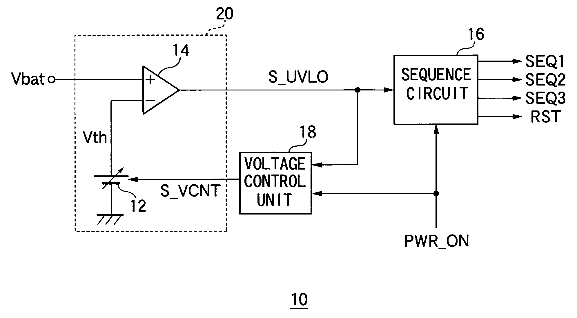 Under voltage lock out circuit and method