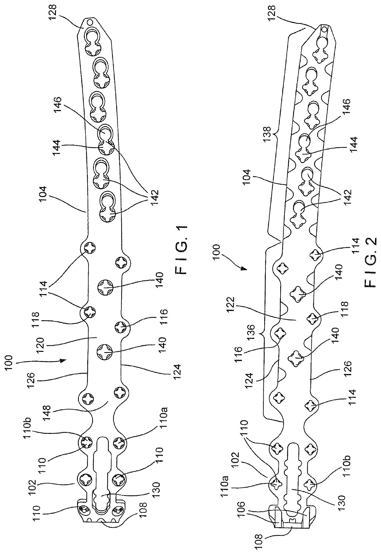 Proximal femur hook plate