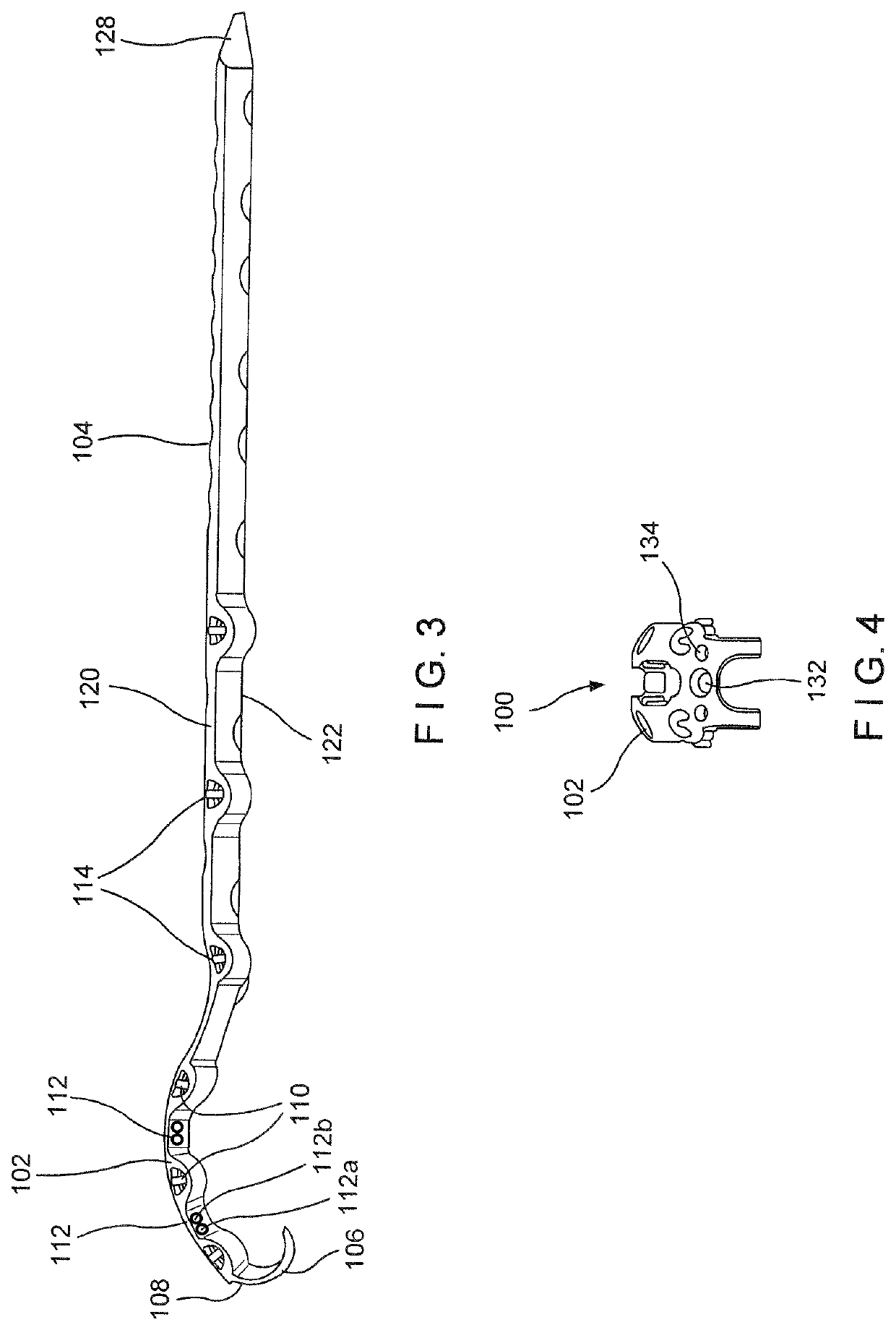 Proximal femur hook plate