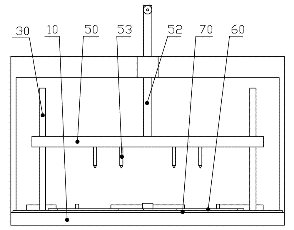 Tooling device for welding circuit board and keyboard plate