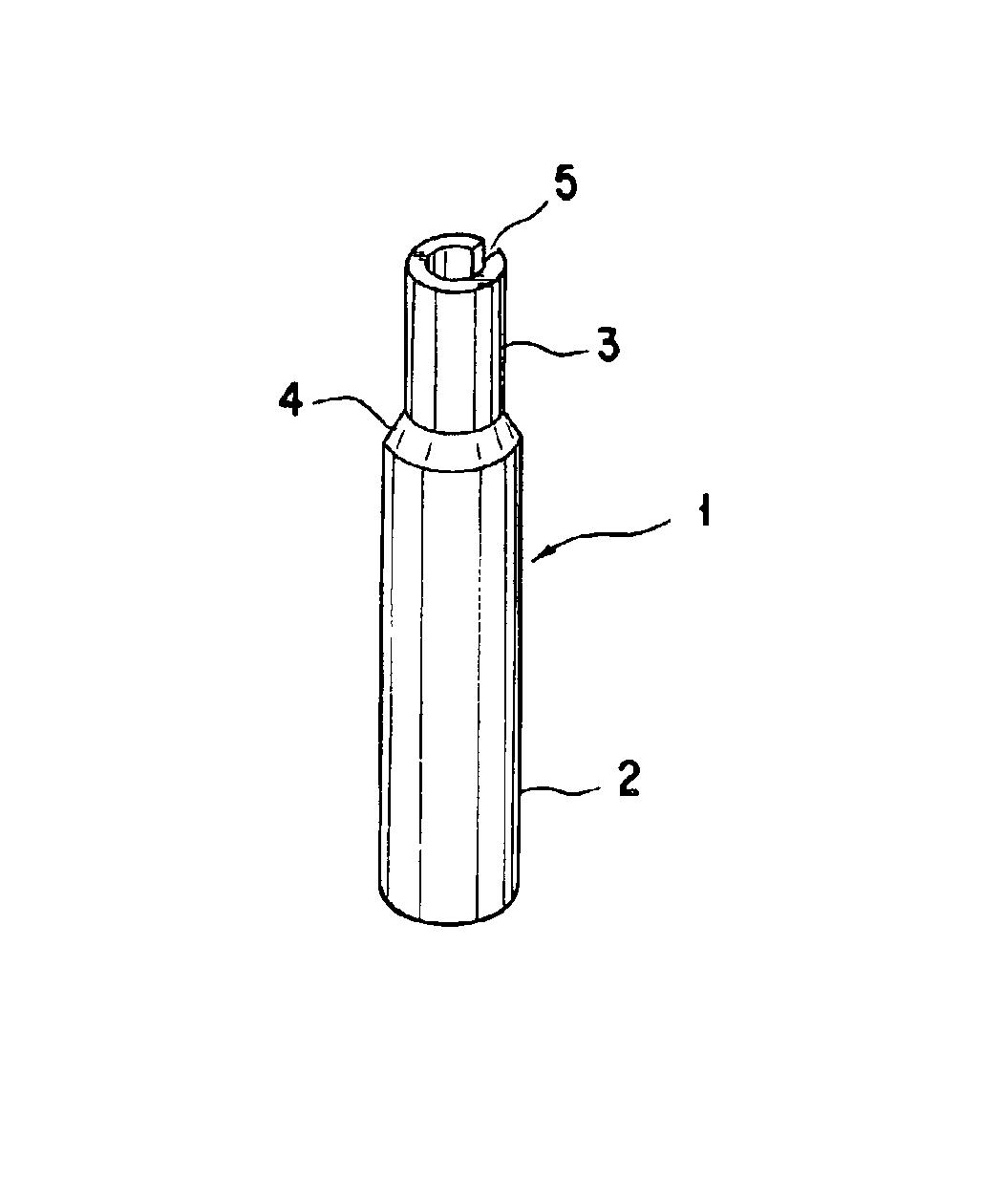 Hollow cast article with slit, method and apparatus for production thereof