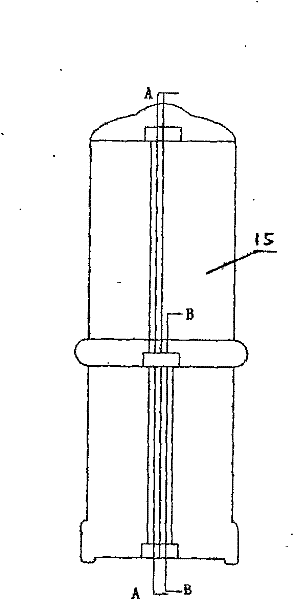 Structure for high-voltage on-line temperature monitoring of photo-electric conversion embedded pole