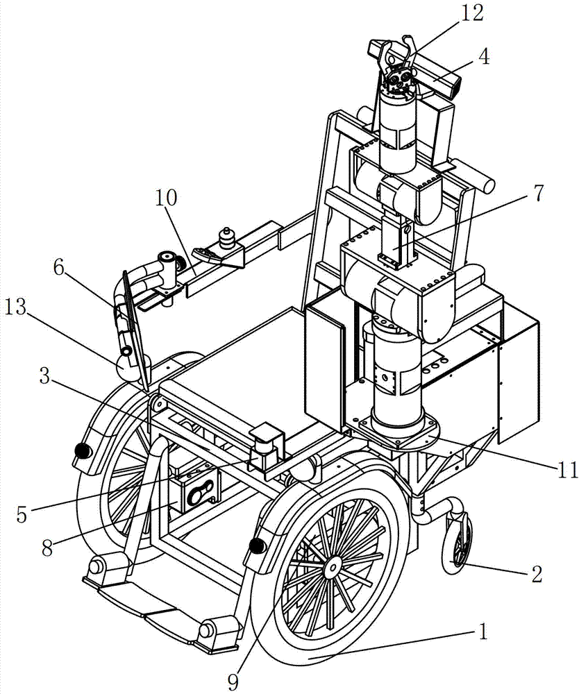 Multifunctional intelligent medical guardian wheelchair and wheelchair control method