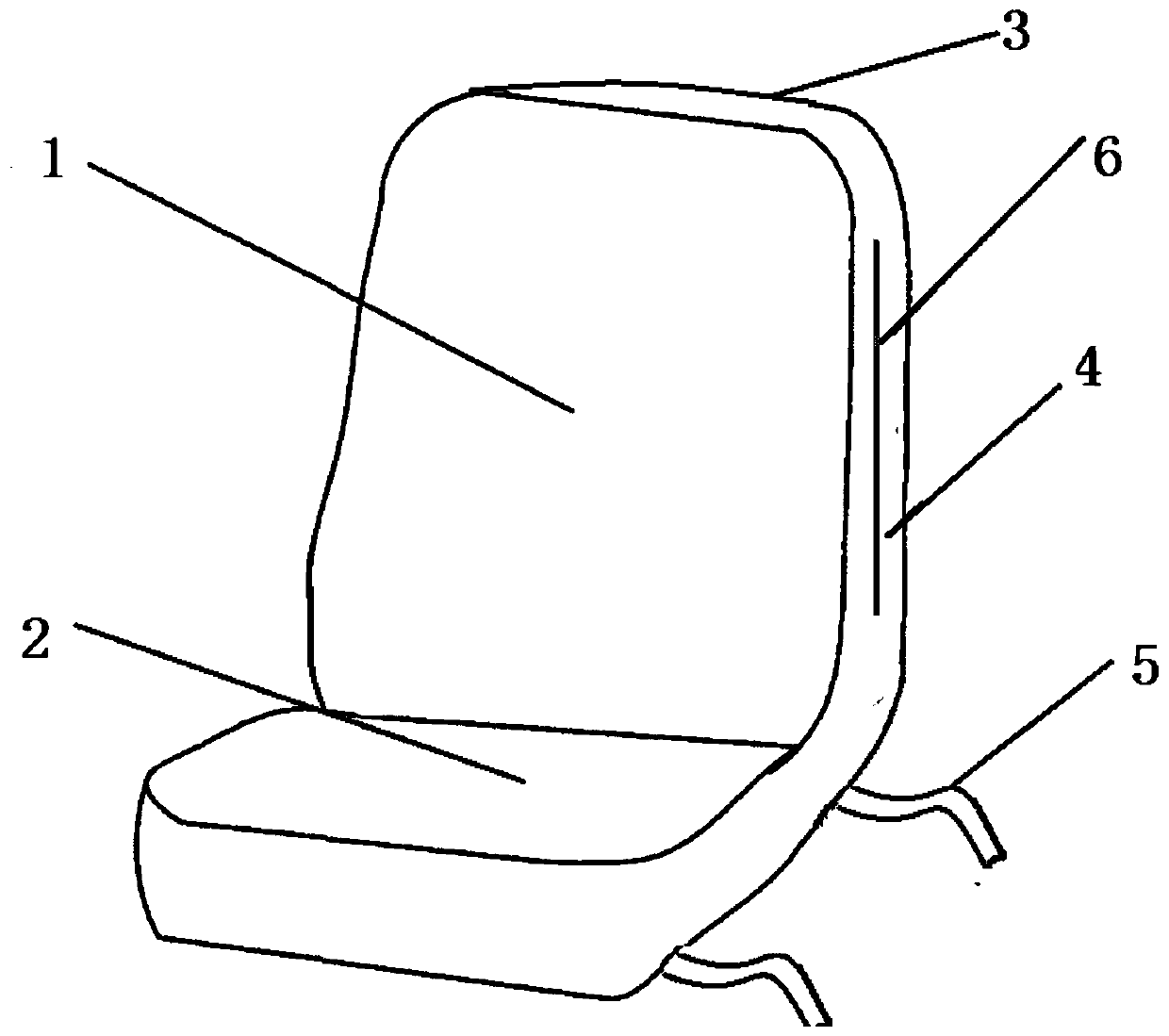 A kind of automobile seat cover that is convenient to release air bag and its processing method
