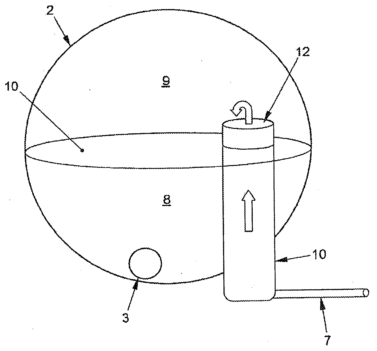 Coolant circuit of an internal combustion engine, and compensating vessel designed for said coolant circuit