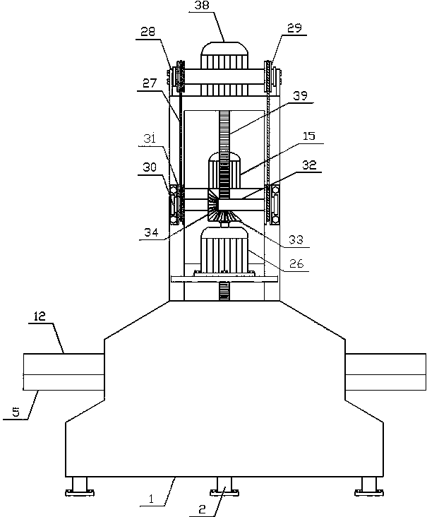 Vertical machining device
