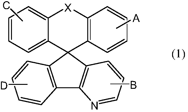 Aza-spirofluorene anthracene heterocyclic compound and application thereof in organic electroluminescence elements