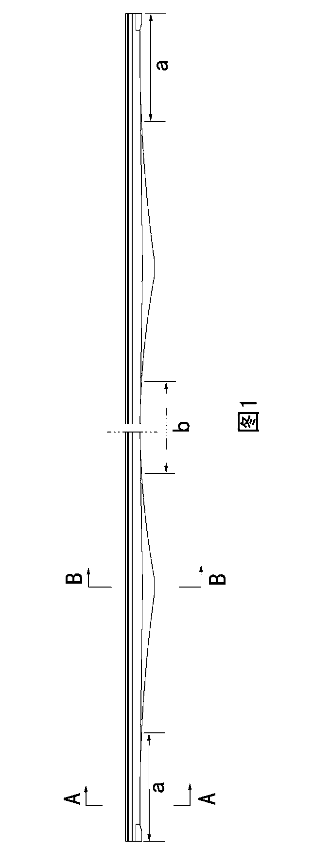 Urban railway traffic continuous basin type beam