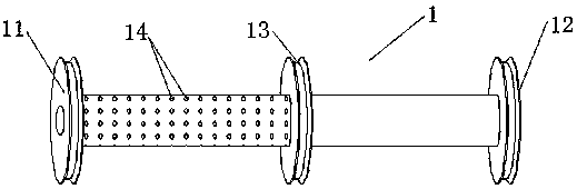 Plastic pipe sizing and cooling production device
