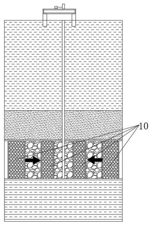 Deep sea natural gas hydrate strip partition mining method