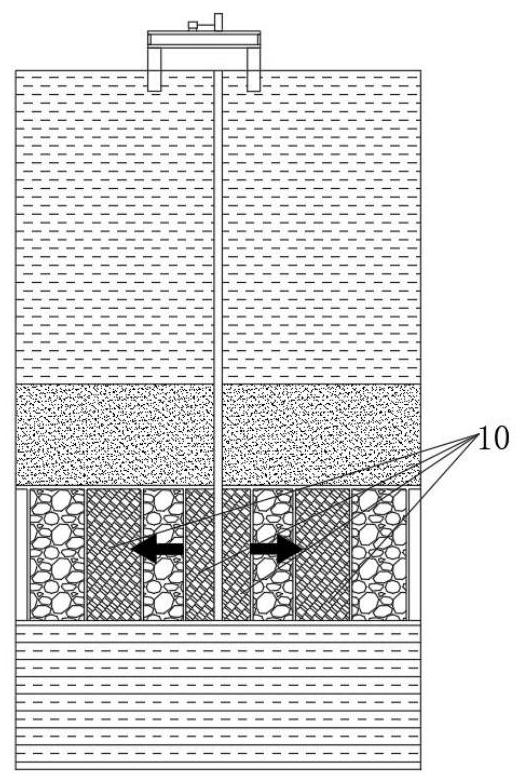 Deep sea natural gas hydrate strip partition mining method