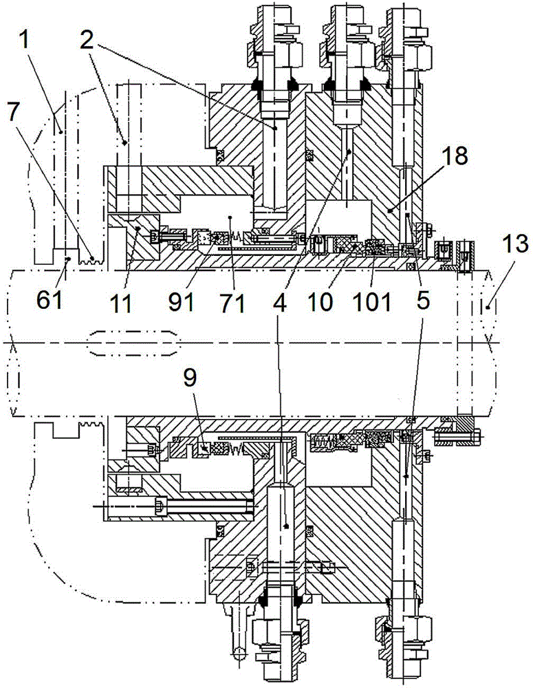 Sealing device for high-temperature and high-pressure rotating machinery