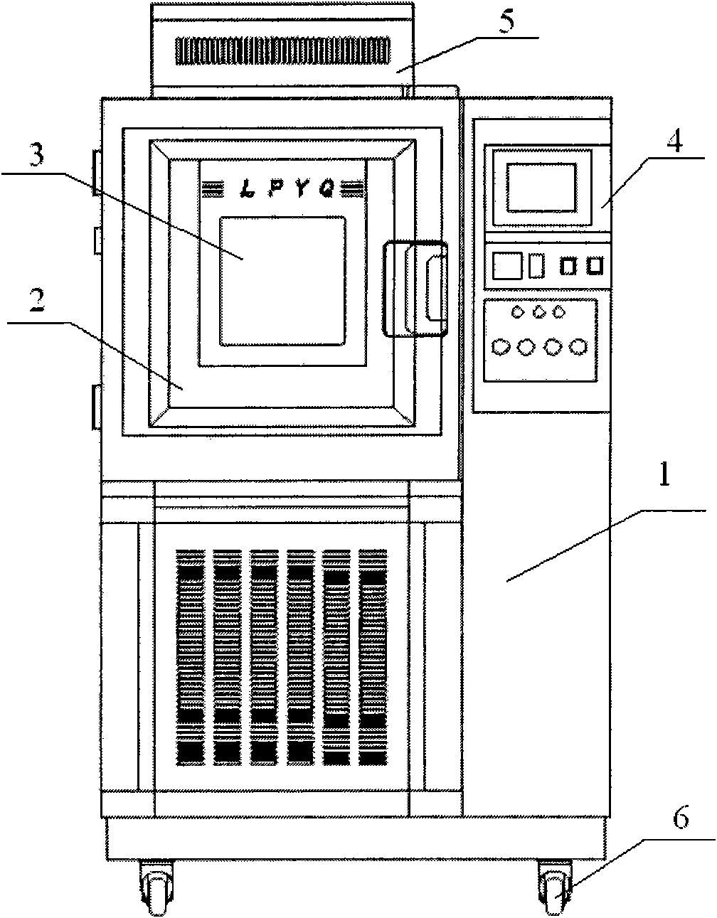 High-low temperature test chamber