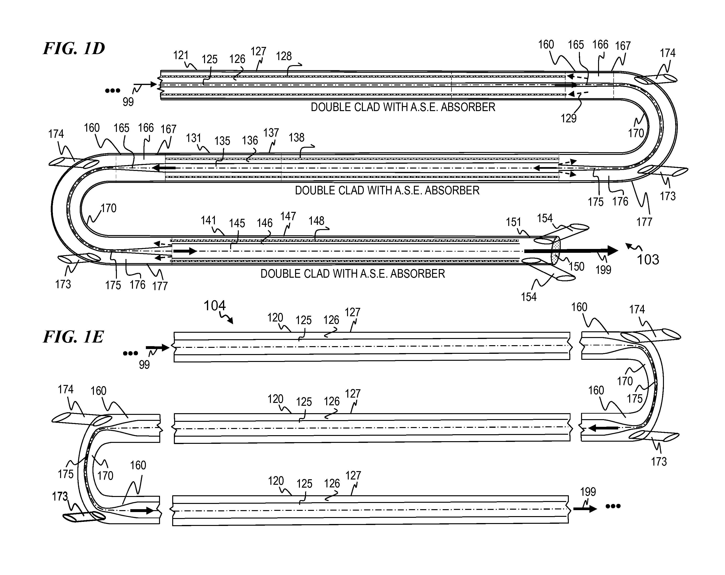Apparatus and method for optical gain fiber having segments of differing core sizes