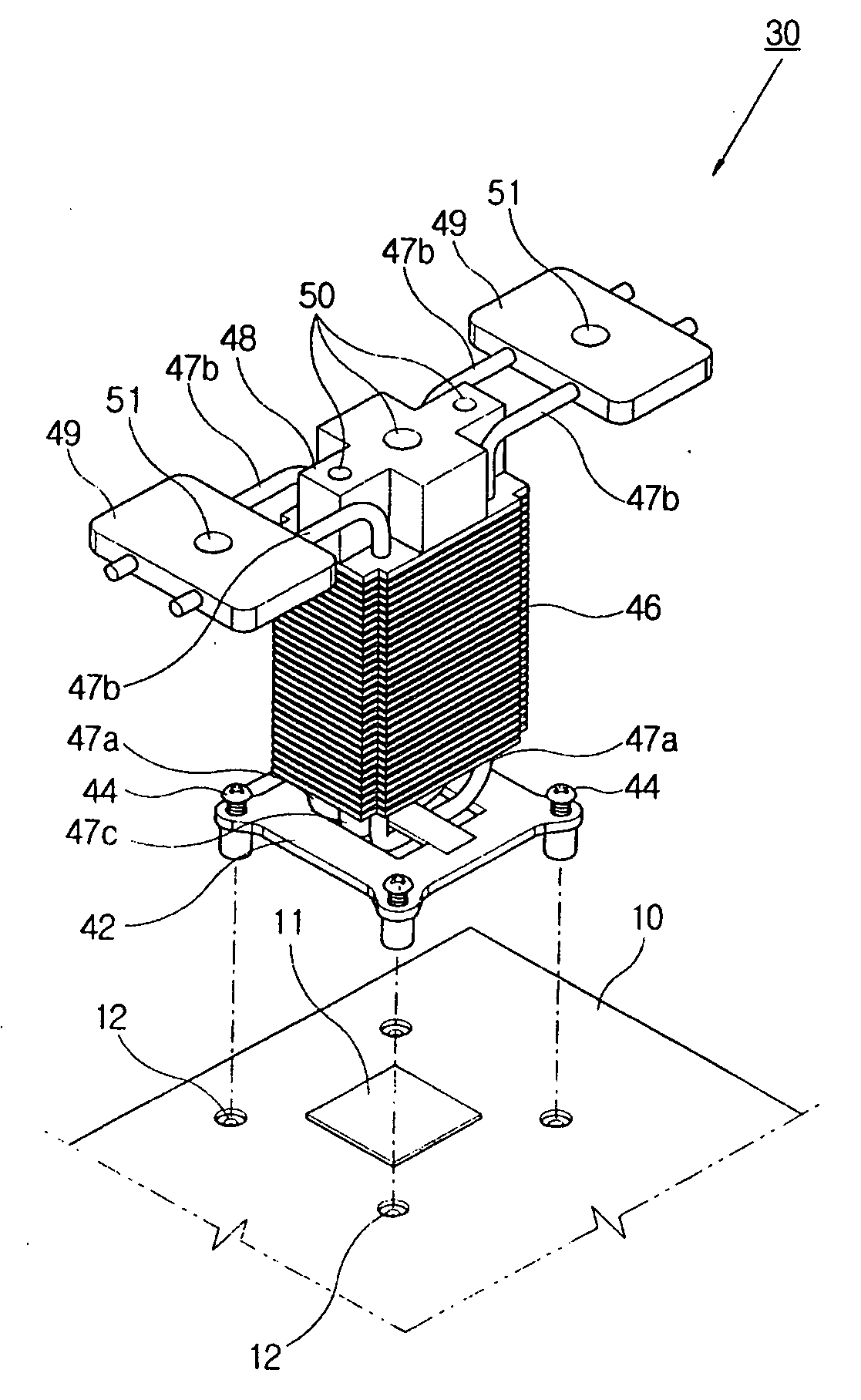 Computer having a heat discharging unit