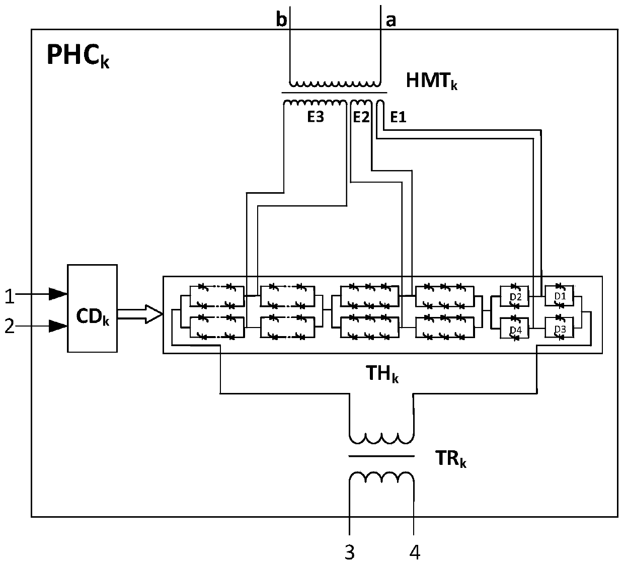 Two-side feeding method for electrified railways