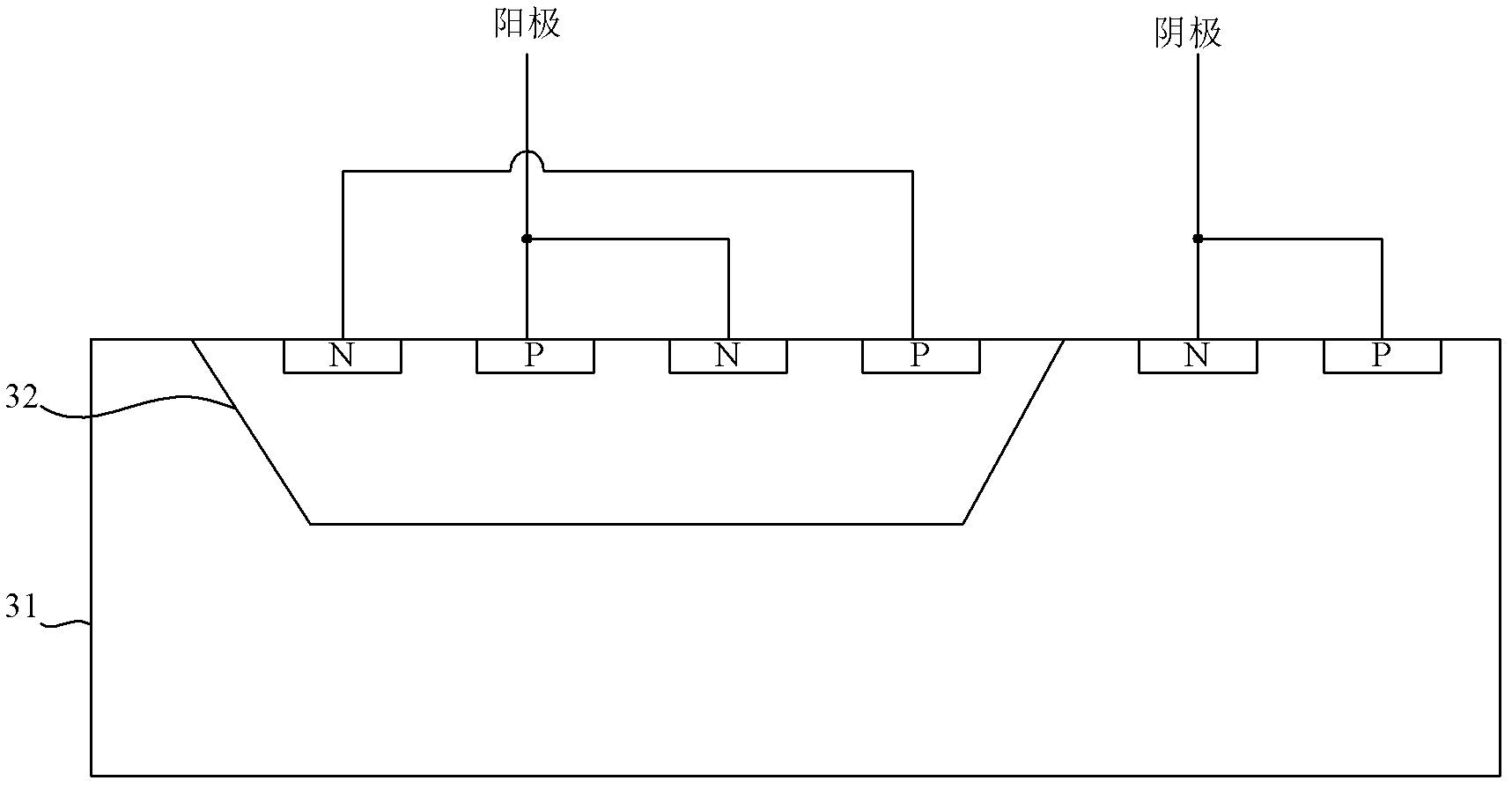 Method for increasing maintaining voltage of electrostatic protective device