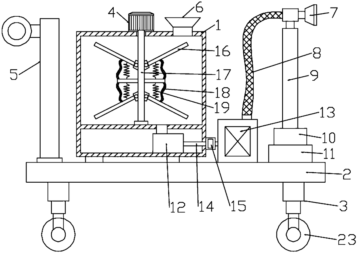 Agricultural planting bactericide spraying device