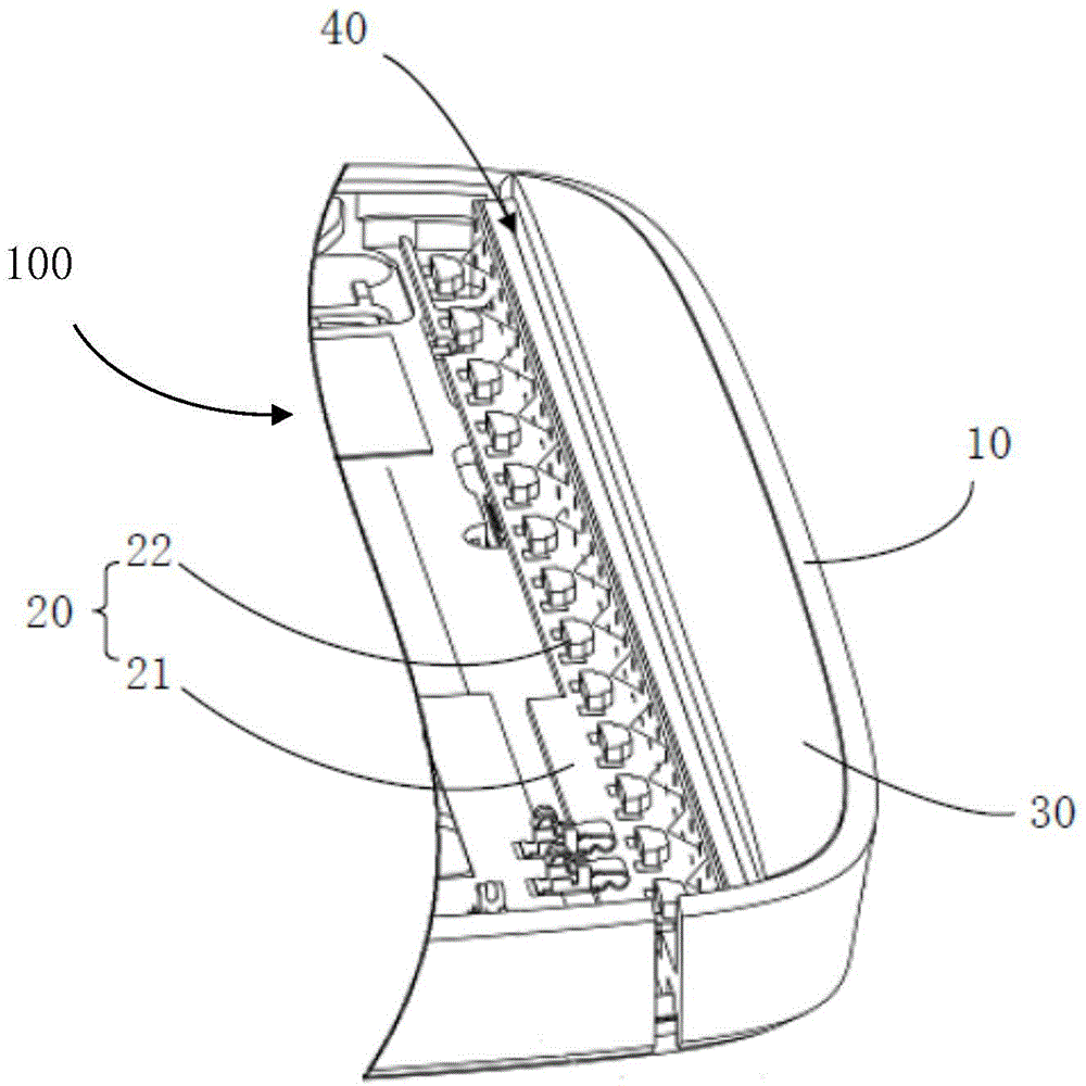 Luminescence structure assembly for mobile terminal, and mobile terminal