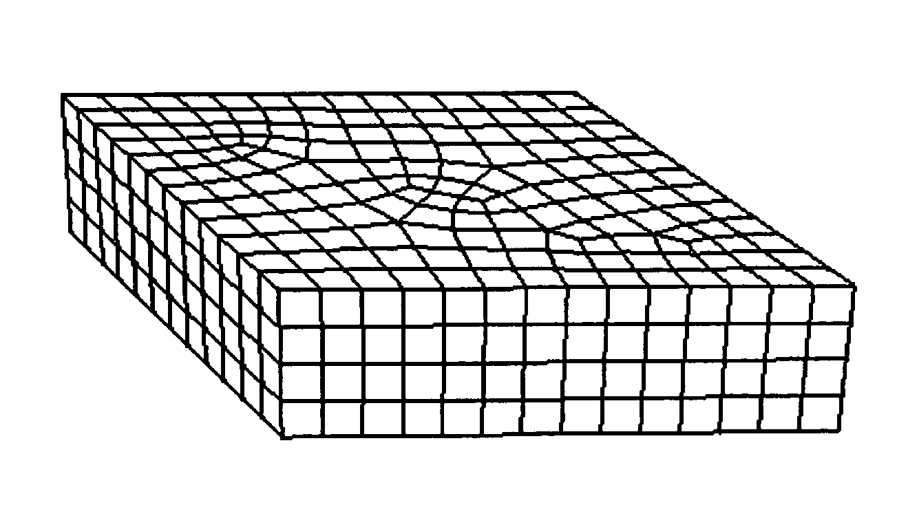 Unconstrained paving and plastering method for generating finite element meshes