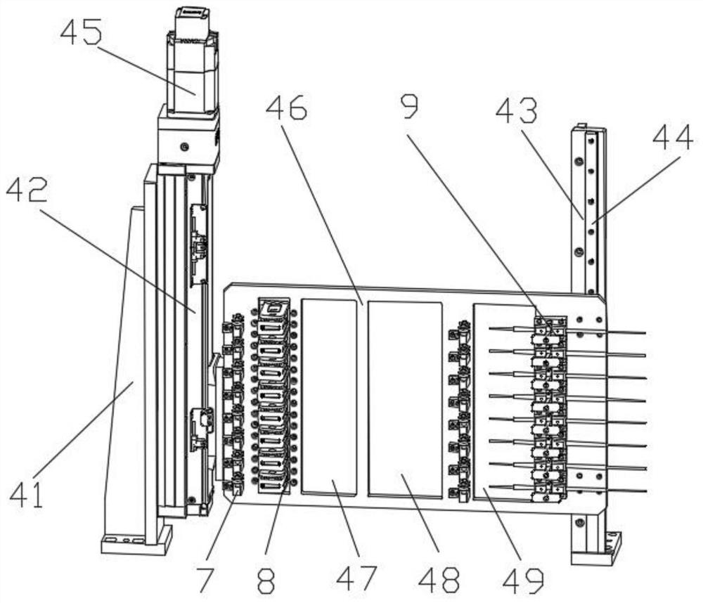 Integrated device suitable for switching, straightening and wire outgoing of various wires