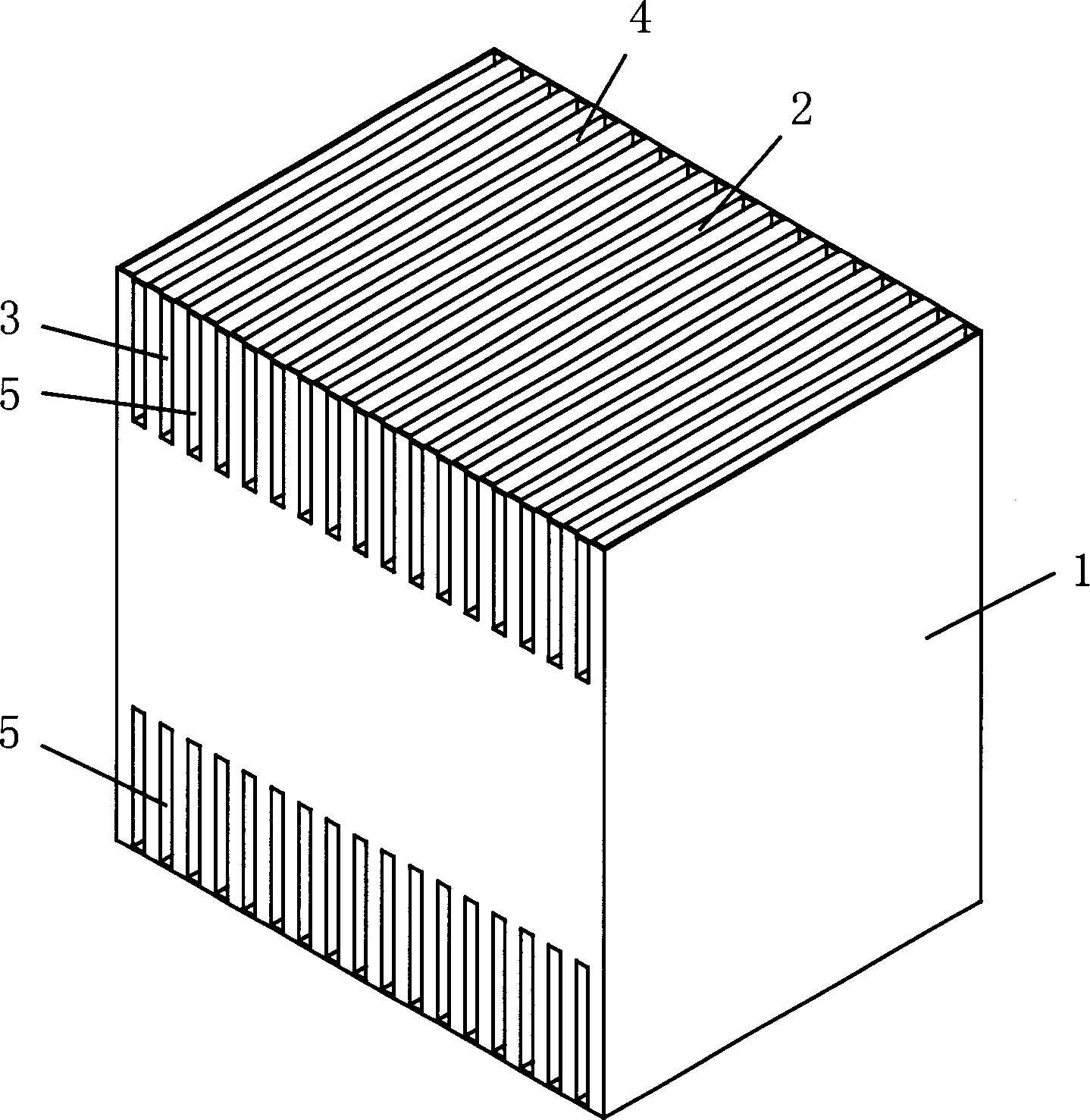 Air heat exchange device for air conditioner