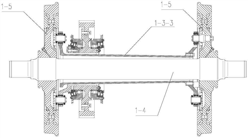 Railway vehicle driving system and bogie