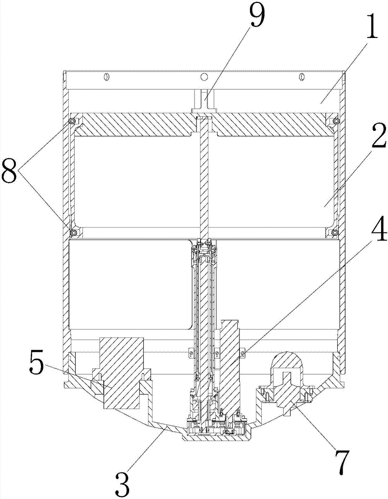Opening and closing method of submarine carrying aircraft launching canister valve mechanism